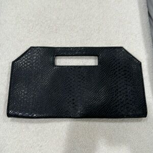 Black clutch bag